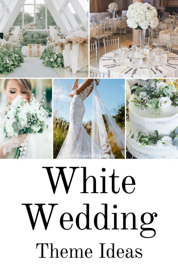 Ideas on your wedding bouquet, bridesmaid dress colors and venue decor when having a red and white wedding.