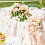 A wedding table filled with summer treats.