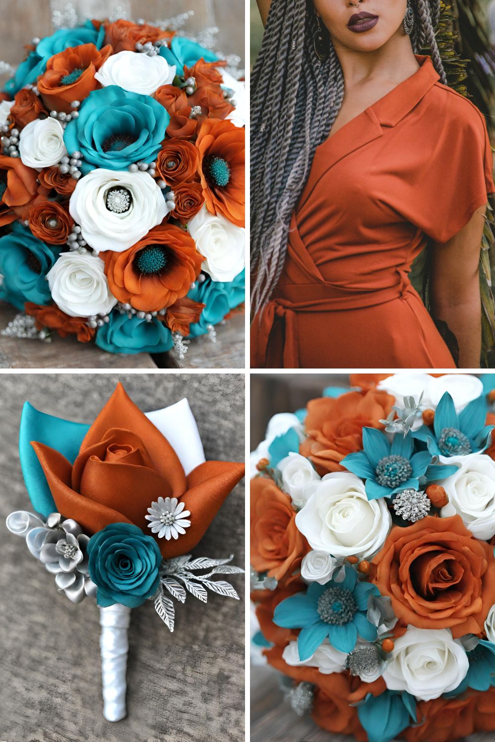 5 Teal Wedding Color Palette Ideas: Teal Wedding Color Ideas