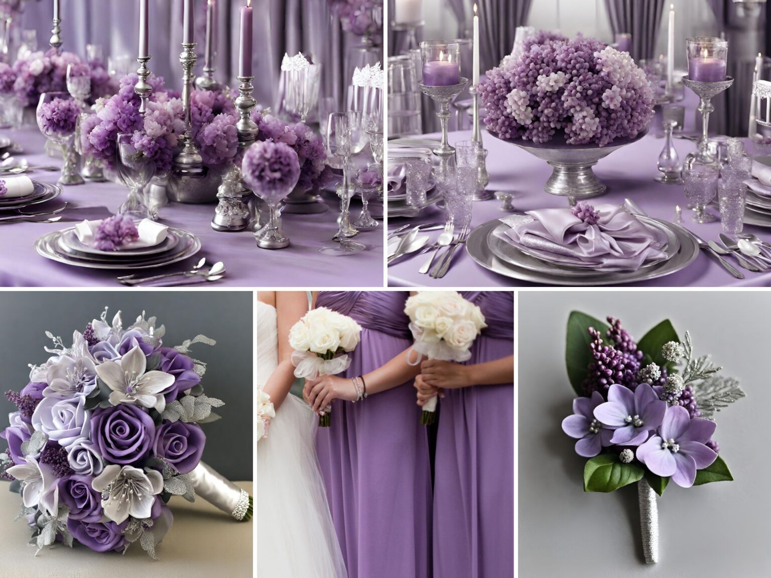 Lilac Wedding Color Ideas: Beautiful Lilac and Silver Wedding Color ...